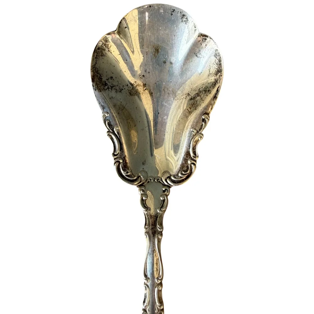 GORHAM Strasbourg Sterling Silver Sugar Shell Spoon 6